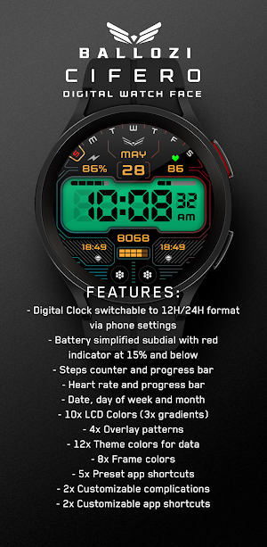 BALLOZI CIFERO Watch Face Screenshot 1