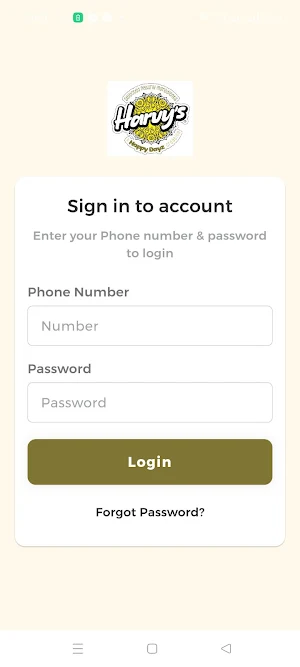 Harvy's Employee App Screenshot 0