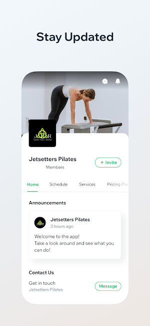 Jetsetters Pilates Screenshot 1