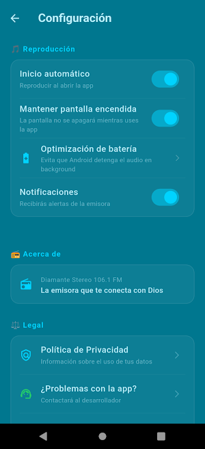 Diamante Stereo 106.1 Screenshot 3