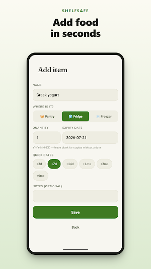 ShelfSafe: Food Expiry Dates Screenshot 1