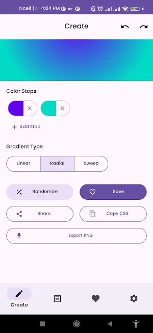 Gradient Maker:  Design Tool Screenshot 1