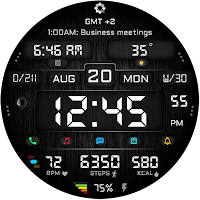 A455 Digital Info Face