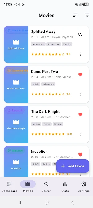 Movie Watchlist Screenshot 1