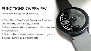 Obsidian Moon For Wear OS Screenshot 2