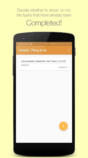 Listaris, to-do list Screenshot 2
