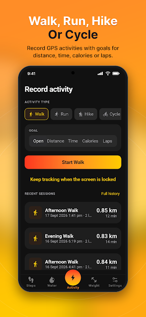 Stepora: Step Counter Screenshot 1
