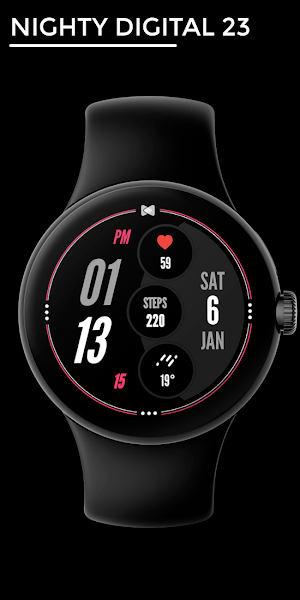 Nighty Digital 23 - watch face Screenshot 0