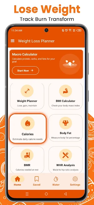 Weight Loss Calorie Calculator Screenshot 2