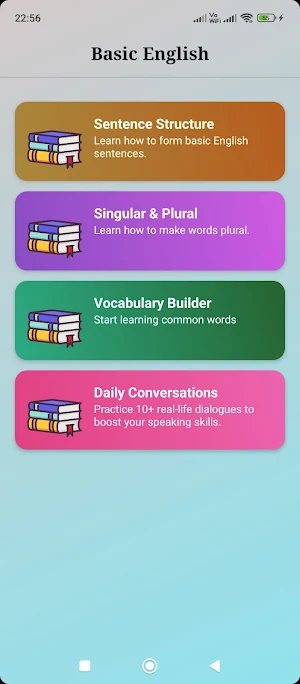 Basic English Learning Screenshot 0