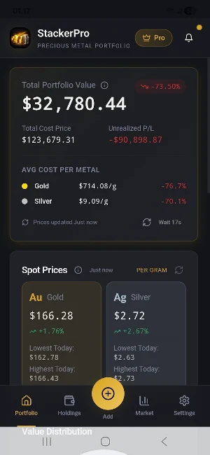 StackerPro – Metal Tracker Screenshot 0