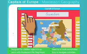 Capitals of Europe - Montessor Screenshot 0