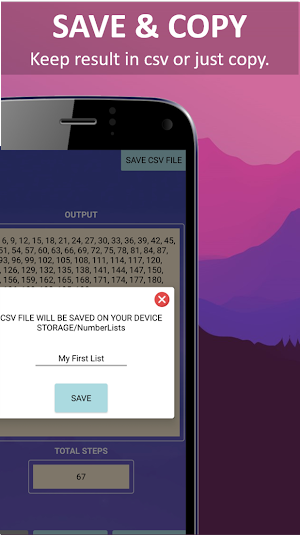 Number List Generator Screenshot 2