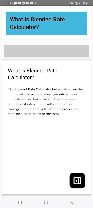 Blended Rate Calculator Screenshot 1