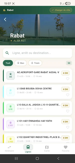 Transport Urbain Maroc Screenshot 2