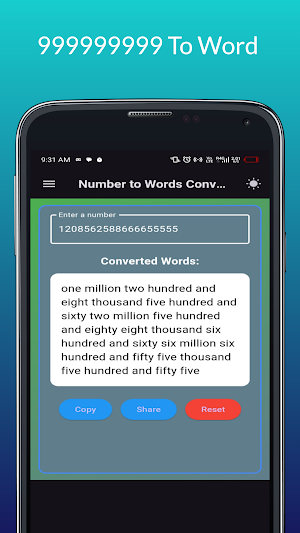 Number to word converter plus Screenshot 1