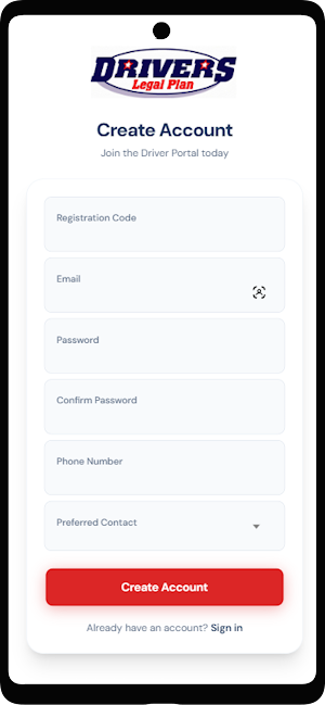 Drivers Legal Plan Screenshot 1