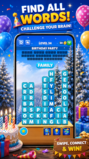 Word Search Block: Word Games Screenshot 1