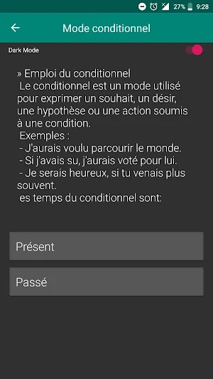 French Conjugation rules Screenshot 3