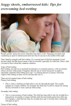 How to Overcome Bedwetting Screenshot 0