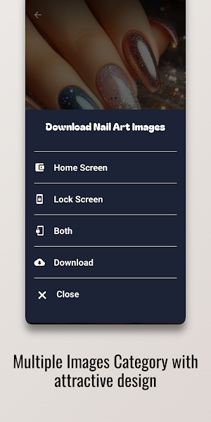 Simple Glitter Nail Art Design Screenshot 0