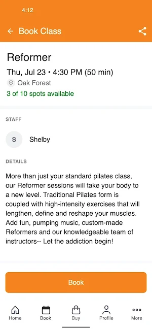 Body Rock Pilates Screenshot 2