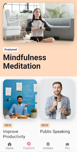 Self Improvement: Wellbeing Screenshot 2