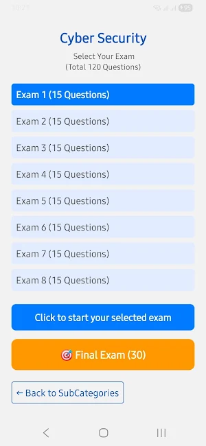 QuizTest App Screenshot 3