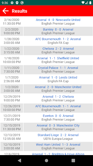 Arsenal Latest News Screenshot 3
