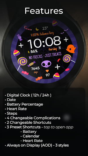 TVV Halloween 4 Watch Face Screenshot 2