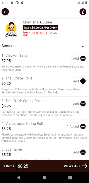 Chim Thai Cuisine screenshot 5