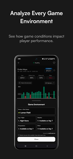 StatMotive: Player Projections Screenshot 3