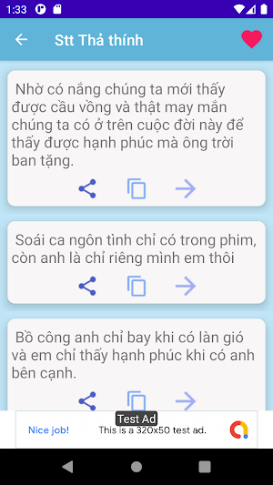 Stt Thả Thính - Tâm Trạng Screenshot 1