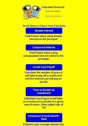 Phone Financial Calculator Screenshot 0