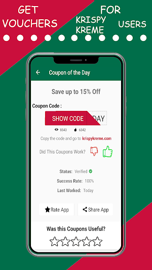 Vouchers for KrispyKreme users Screenshot 3
