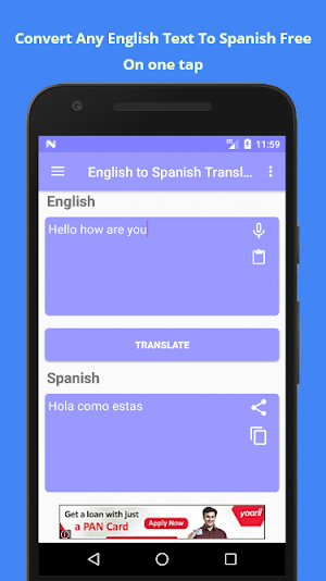 English to Spanish Translation Screenshot 0