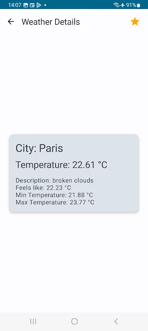 Dikas Weather Info Screenshot 1