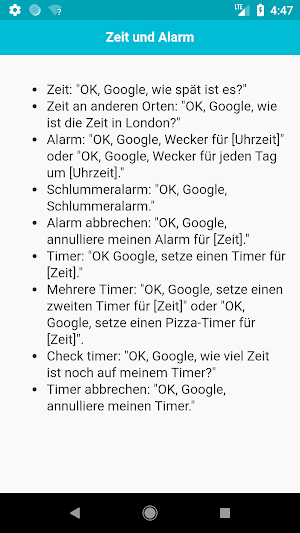 Befehle für Google Assistant Screenshot 3