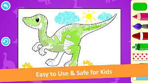 Kids Dino Coloring Games Screenshot 1