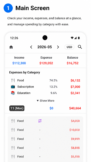 My Money Flow Expense Manager Screenshot 0