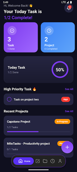 MileTasks - Being Productive Screenshot 0