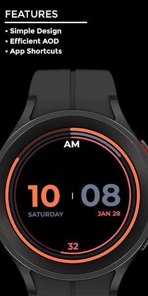 Nighty Minimal 06 - watch face Screenshot 1