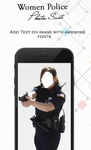 Women Police Photo Suit Screenshot 2