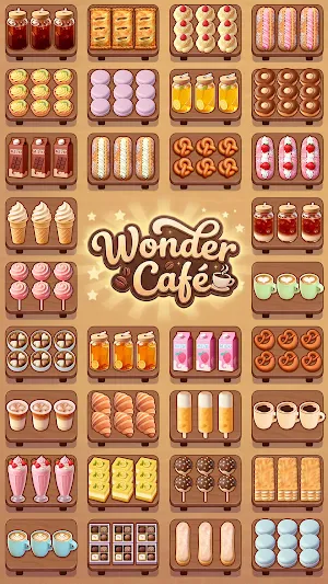 Wonder Café: Food Sort & Match Screenshot 0