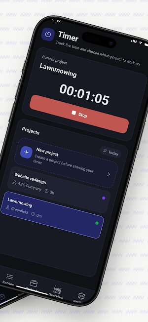 Freelance Time Tracker Screenshot 1