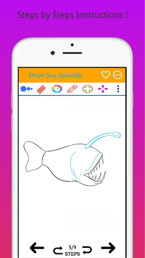How to Draw Sea Animals Step by Step Screenshot 1