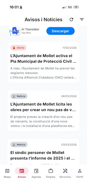 Mollet Avisa Screenshot 2