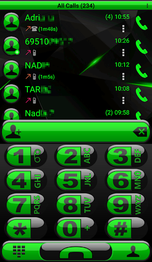 Theme Futura Green Rocketdial Screenshot 0