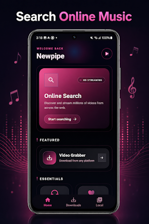 NewPipè Mp3 Mp4 Downloader Screenshot 0
