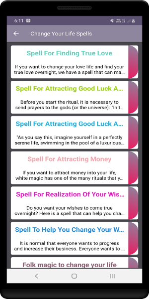 Change Your Life Spells Screenshot 0